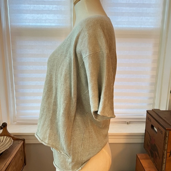 Eskandar Neiman Marcus knit grey/green top - Picture 4 of 5